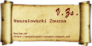 Veszelovszki Zsuzsa névjegykártya